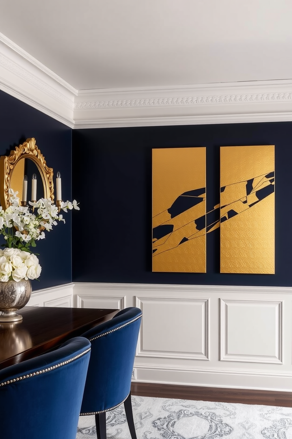 Gold Leaf Wall Painting Ideas 18