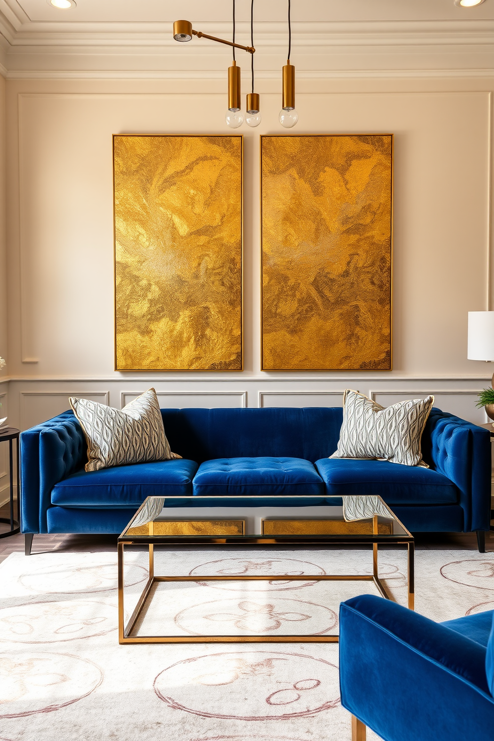 Gold Leaf Wall Painting Ideas 26