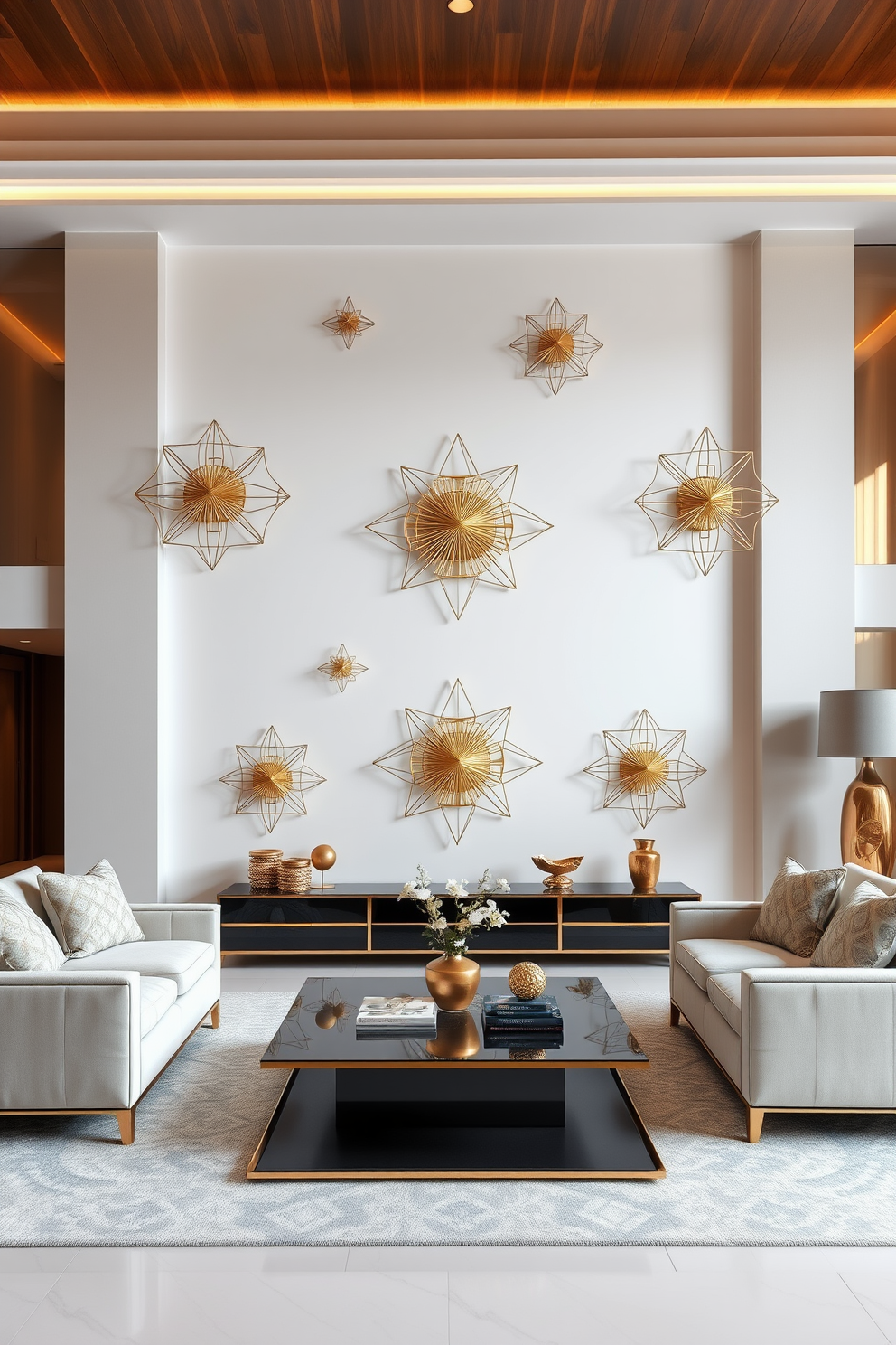 Gold Wall Painting Ideas 11