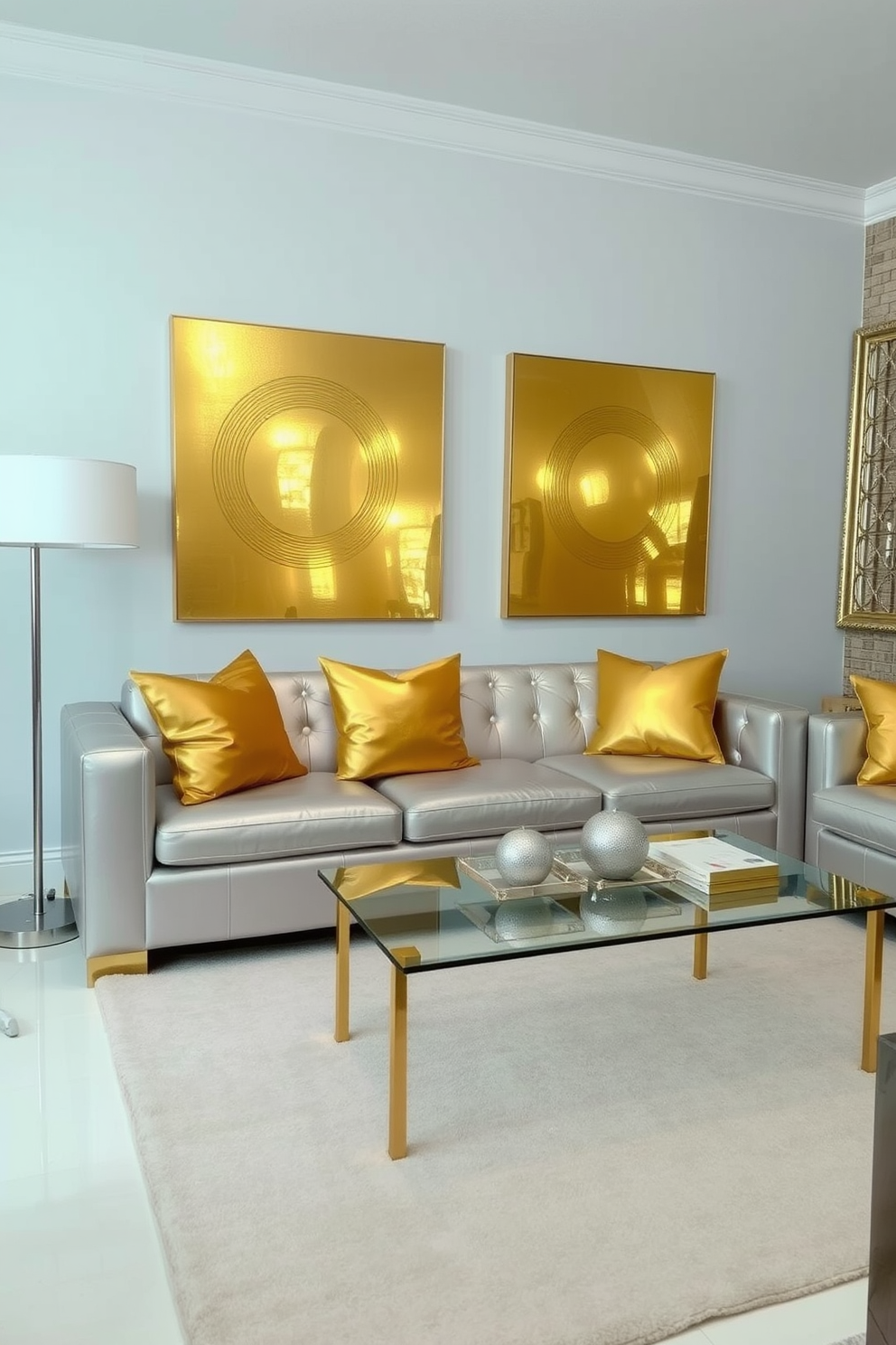 Gold Wall Painting Ideas 19