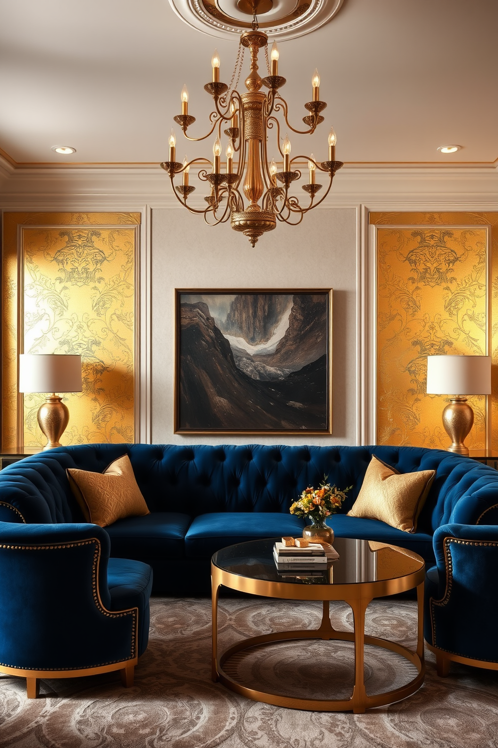 Gold Wall Painting Ideas 2