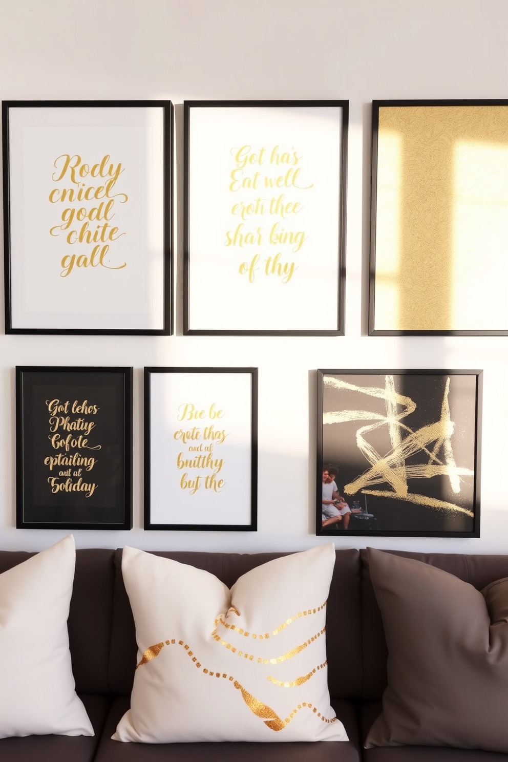 Gold Wall Painting Ideas 28