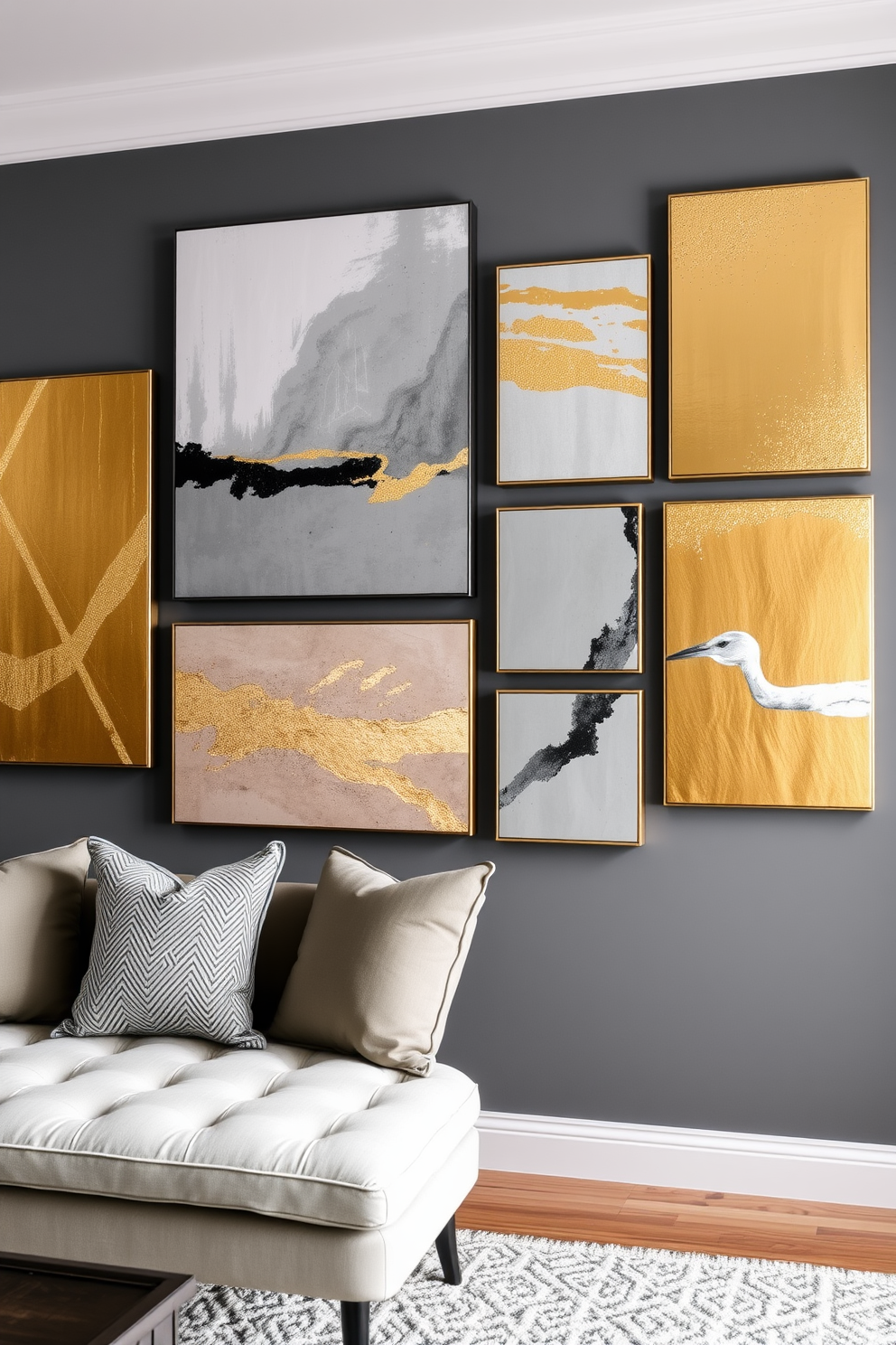 Gold Wall Painting Ideas 5