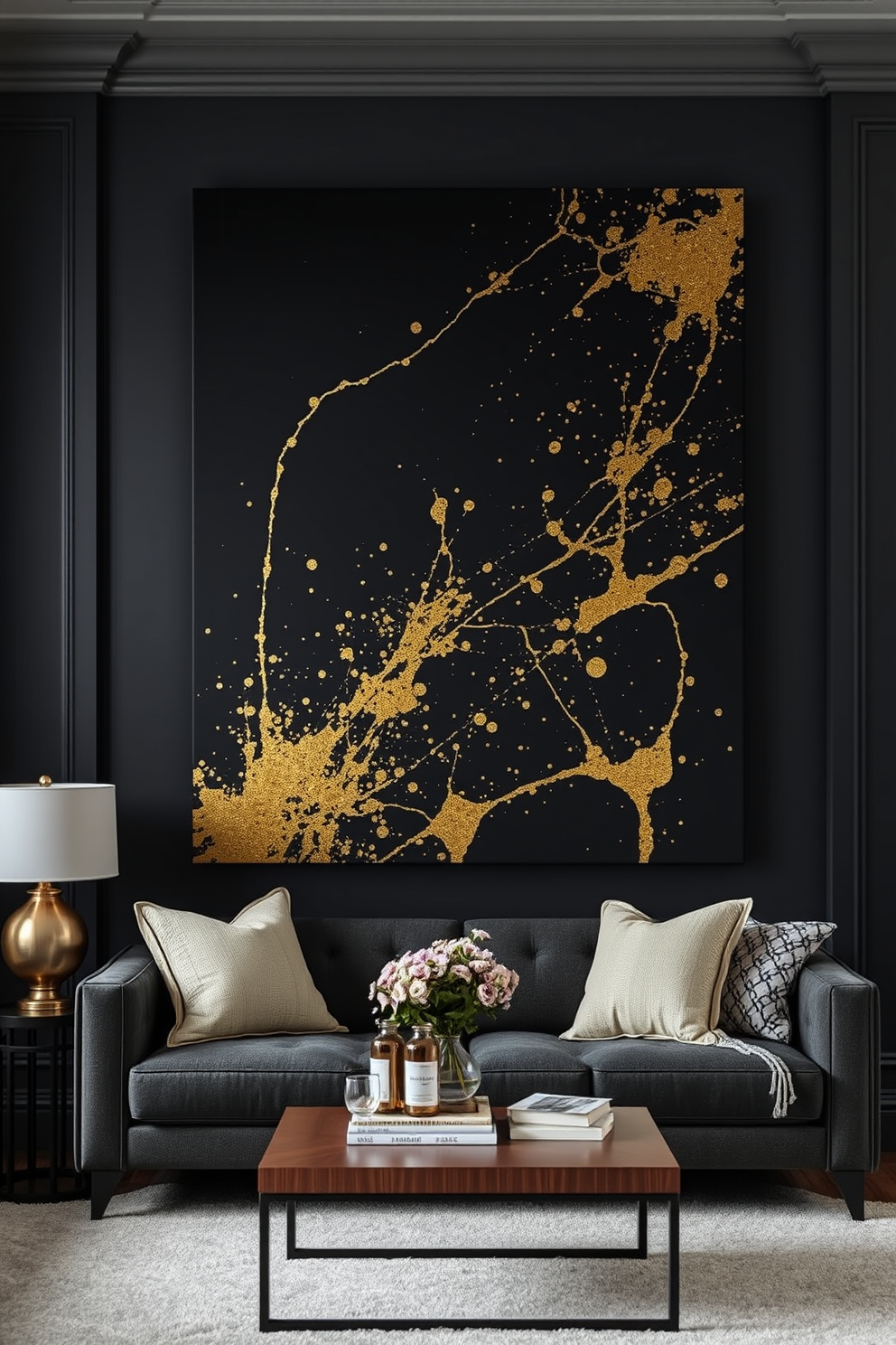 Gold Wall Painting Ideas 6