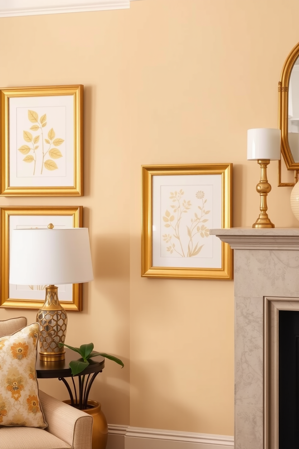 Gold Wall Painting Ideas 7