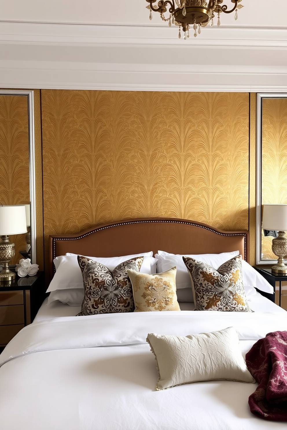 Gold Wallpaper Decorating Ideas 12