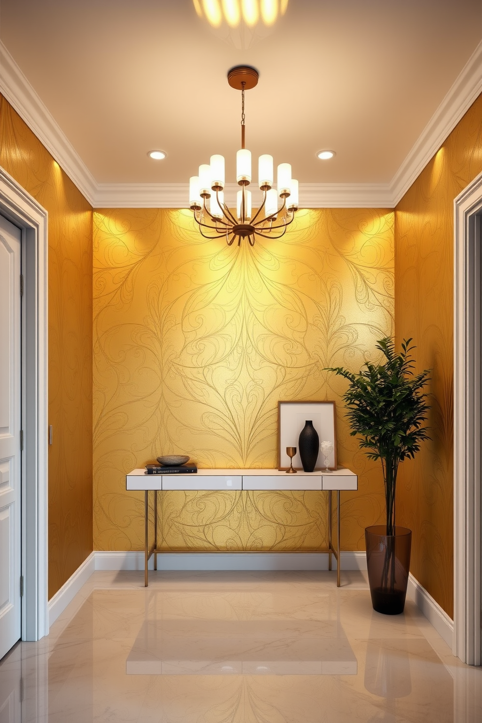 Gold Wallpaper Decorating Ideas 14