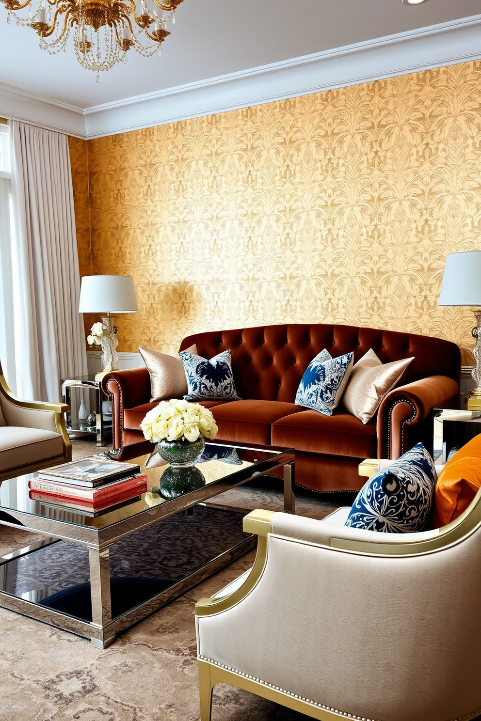 Gold Wallpaper Decorating Ideas 15