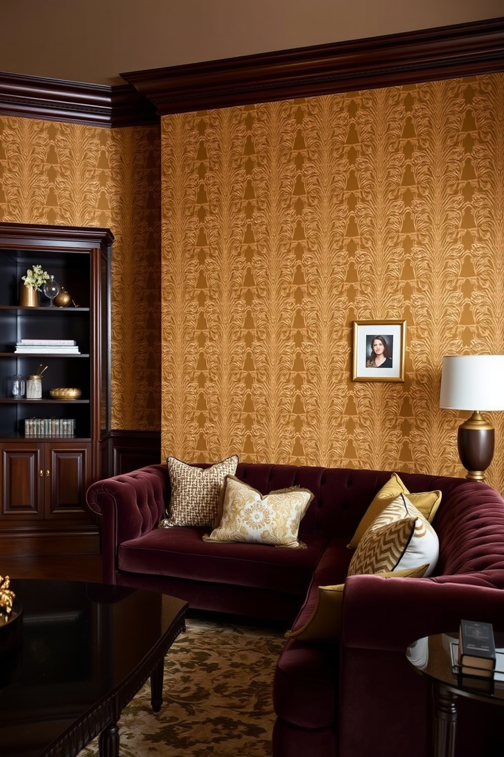 Gold Wallpaper Decorating Ideas 20