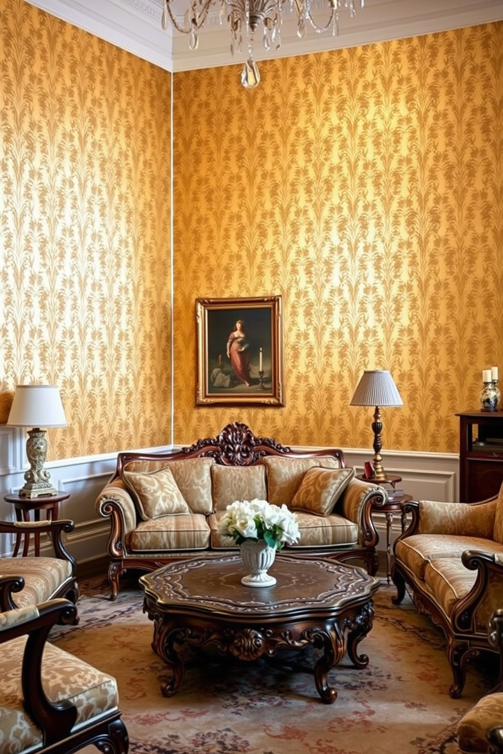 Gold Wallpaper Decorating Ideas 28