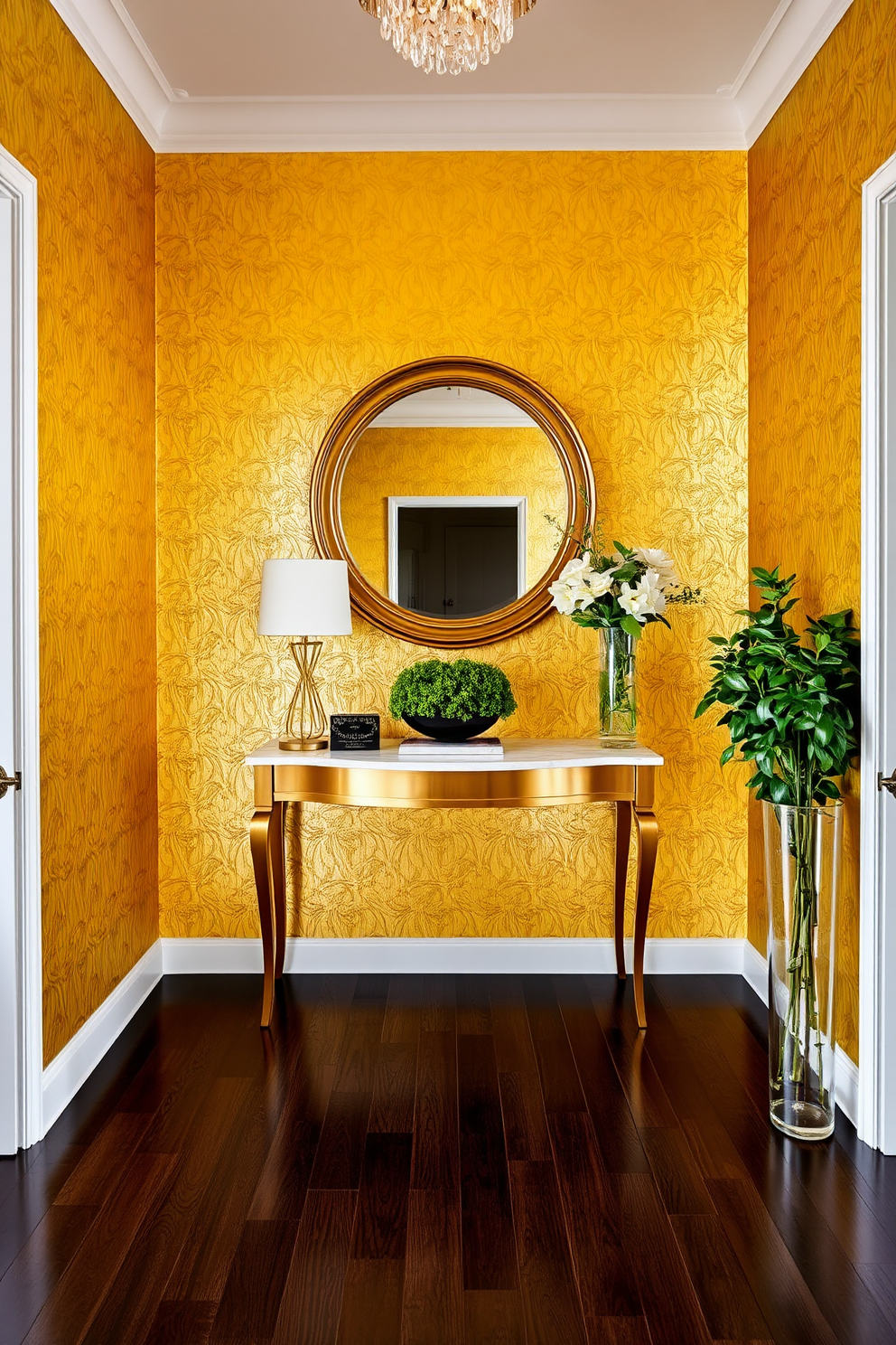 Gold Wallpaper Decorating Ideas 6