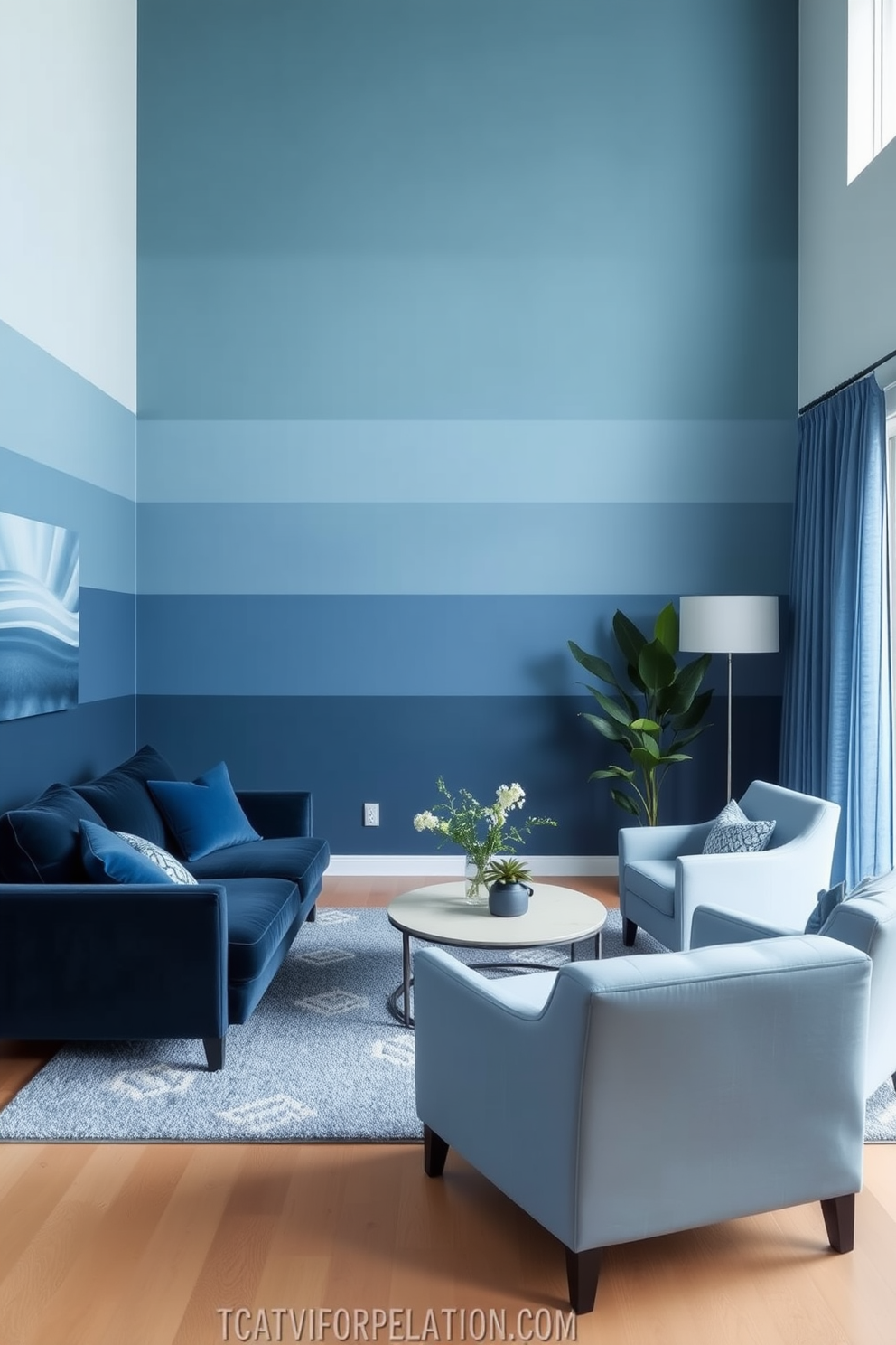 Gradient Wall Painting Ideas 10