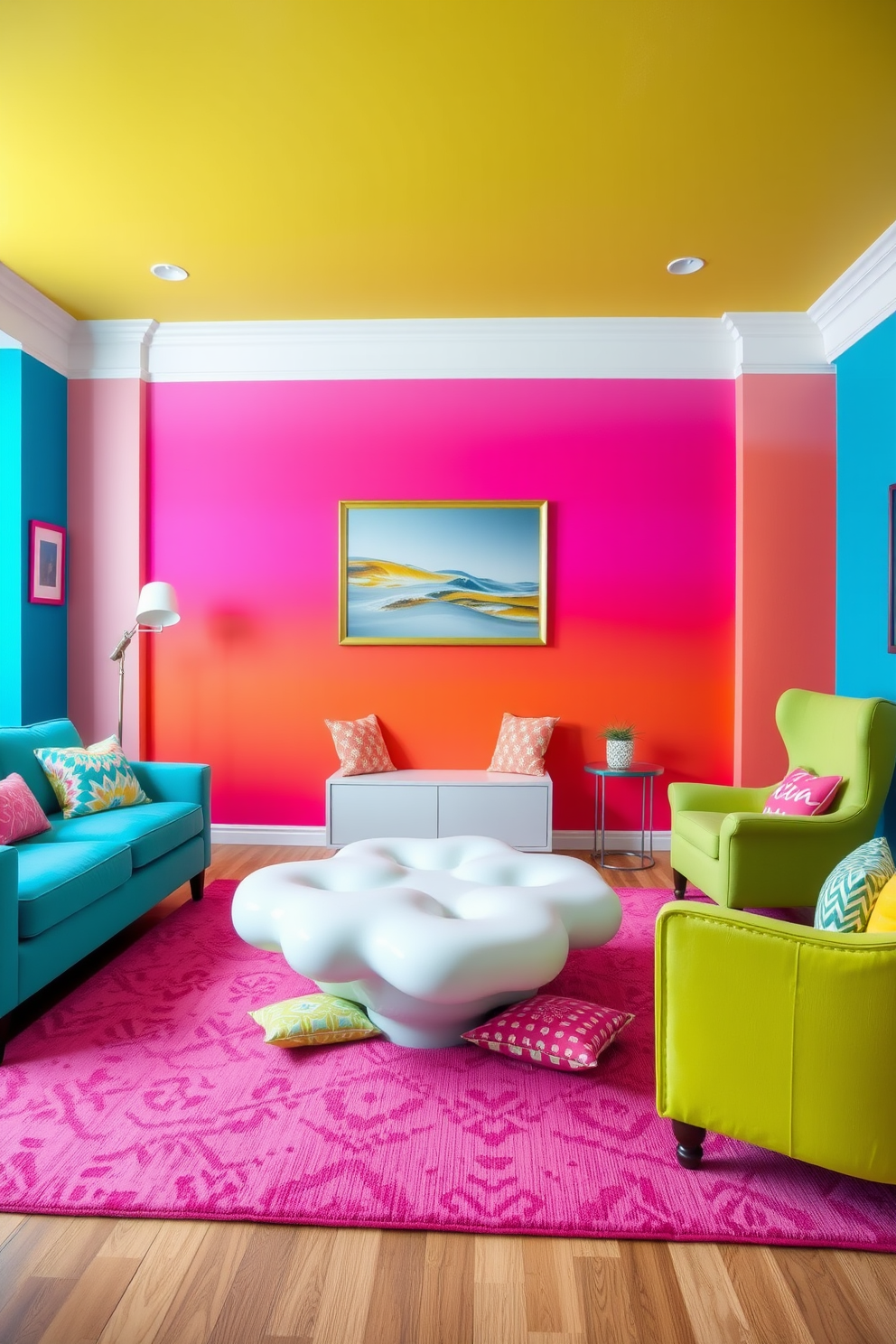 Gradient Wall Painting Ideas 9