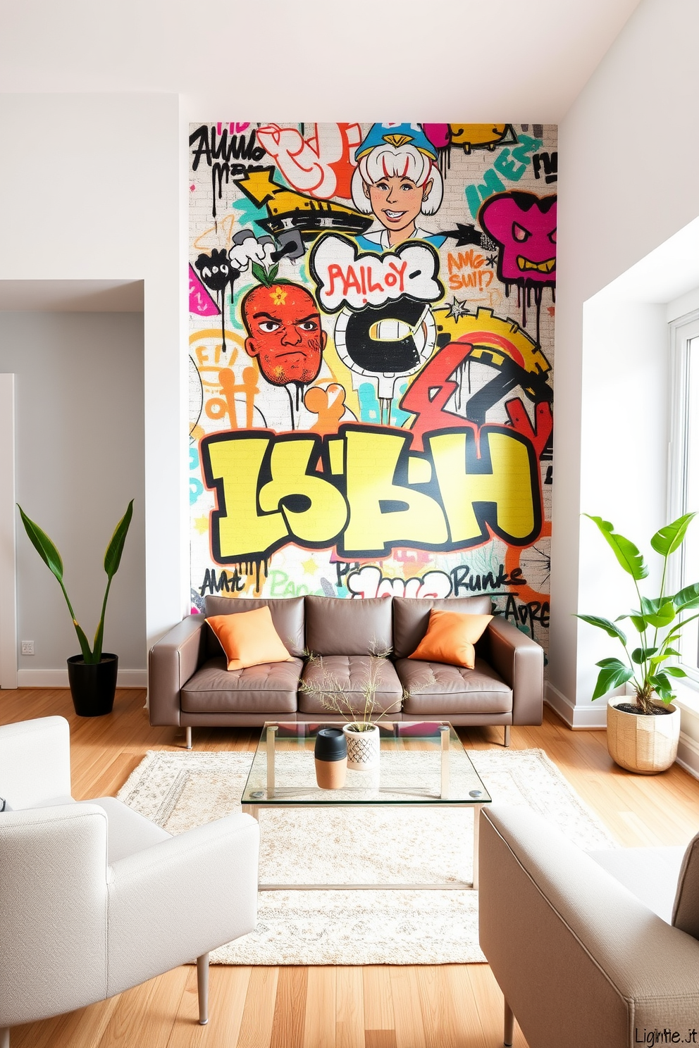 Graffiti Wallpaper Decorating Ideas 13