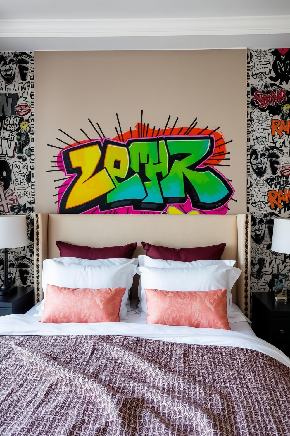 Graffiti Wallpaper Decorating Ideas 18