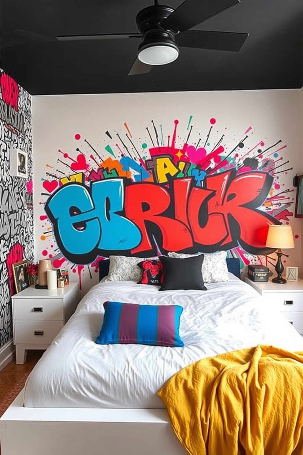 Graffiti Wallpaper Decorating Ideas 2