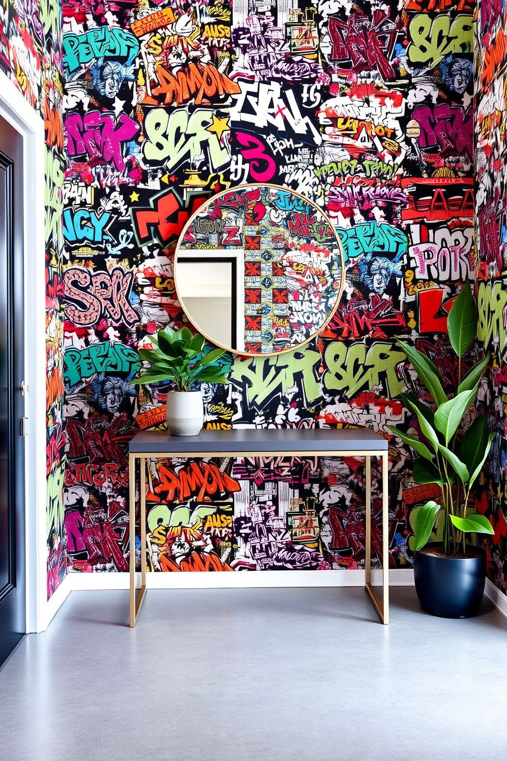 Graffiti Wallpaper Decorating Ideas 22