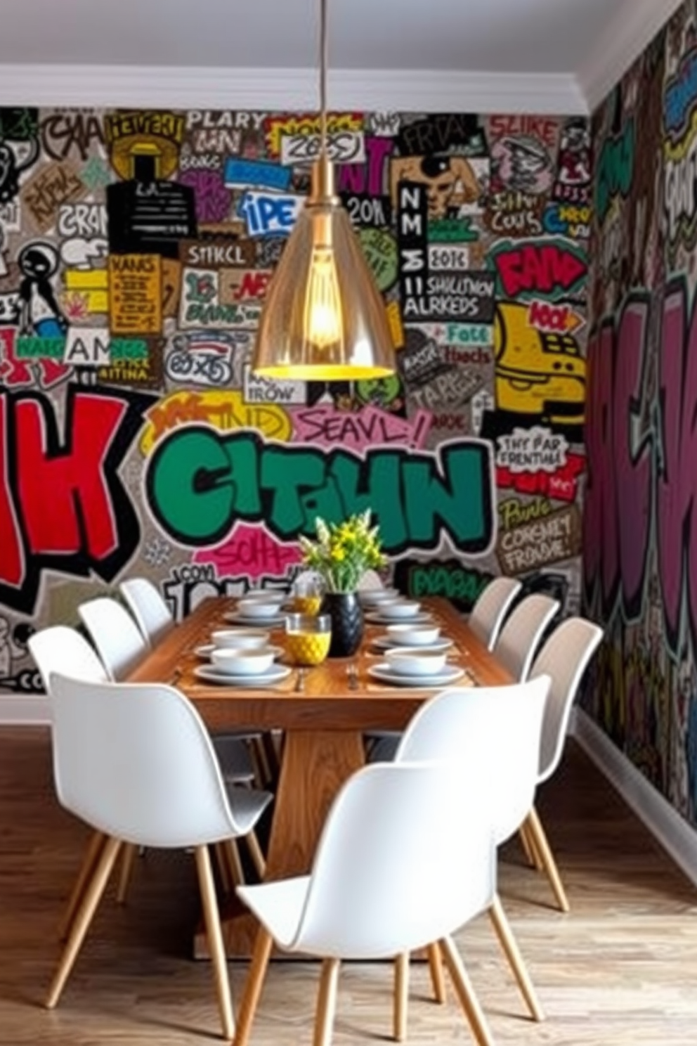 Graffiti Wallpaper Decorating Ideas 23