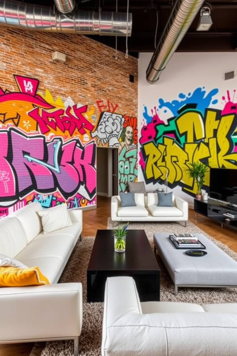 Graffiti Wallpaper Decorating Ideas 26