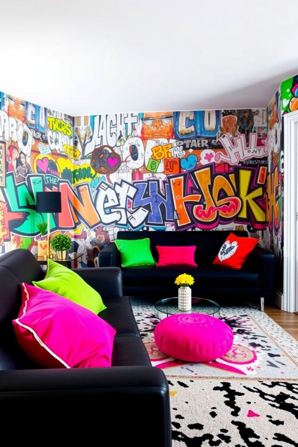 Graffiti Wallpaper Decorating Ideas 28