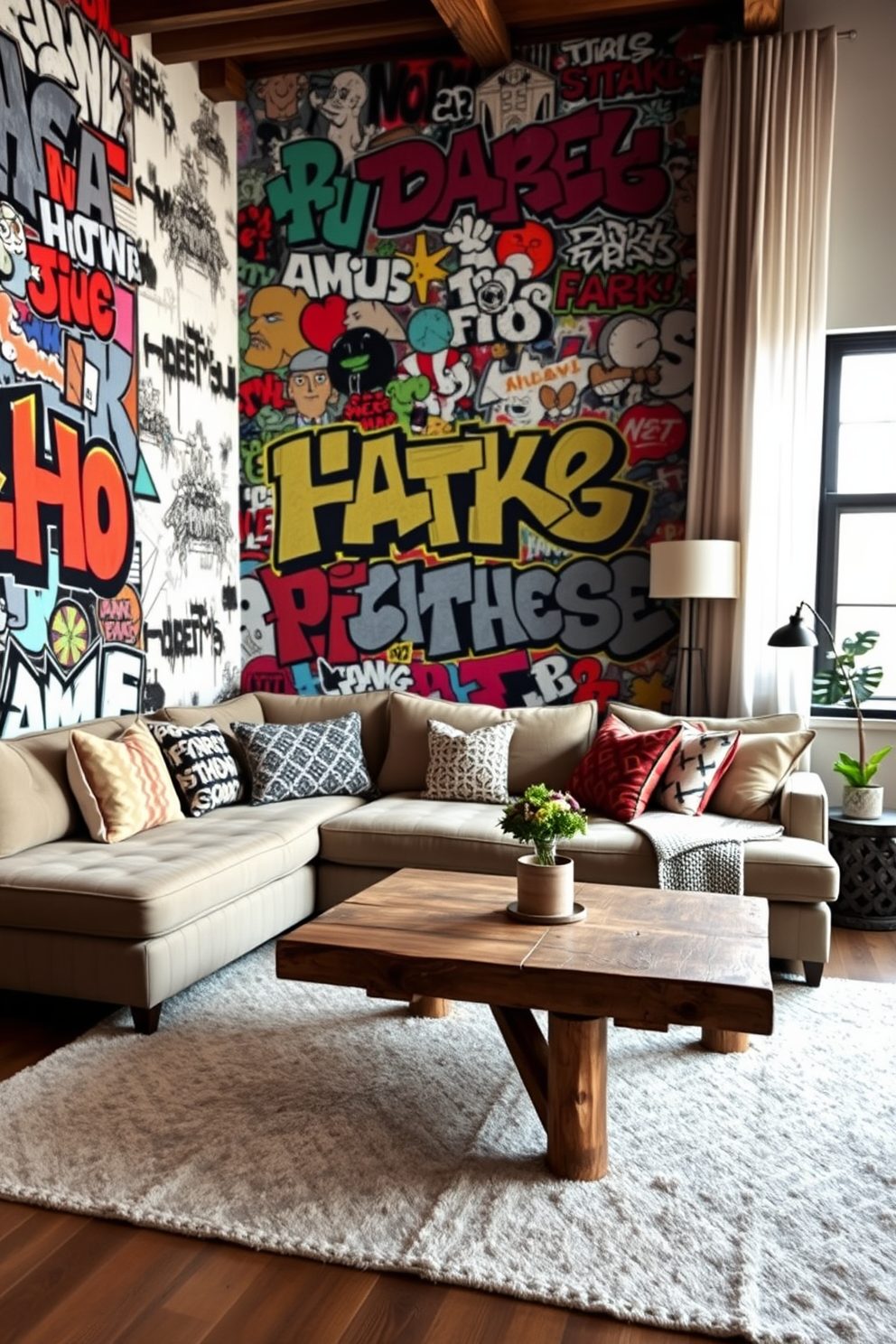 Graffiti Wallpaper Decorating Ideas 4