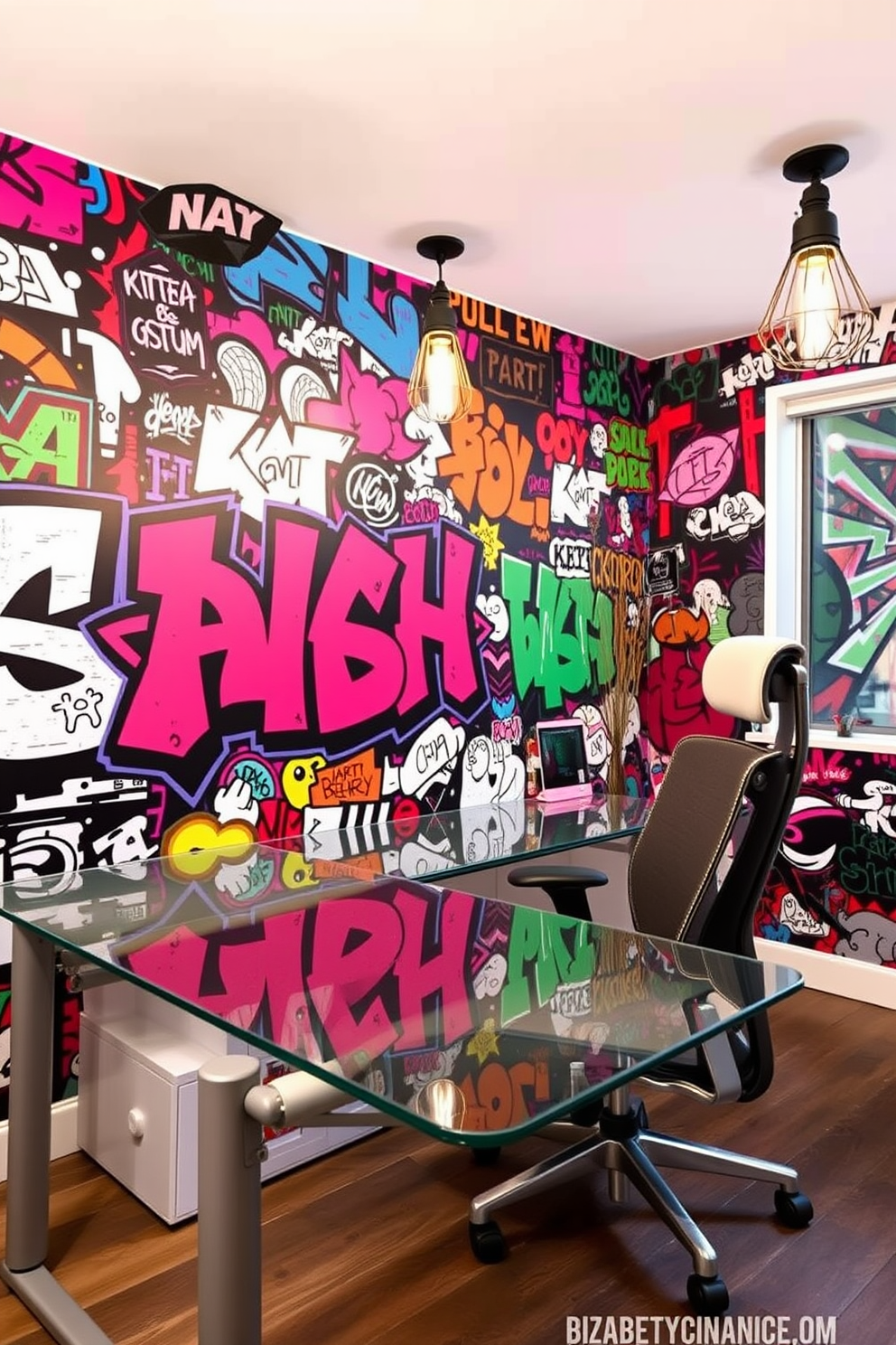 Graffiti Wallpaper Decorating Ideas 6