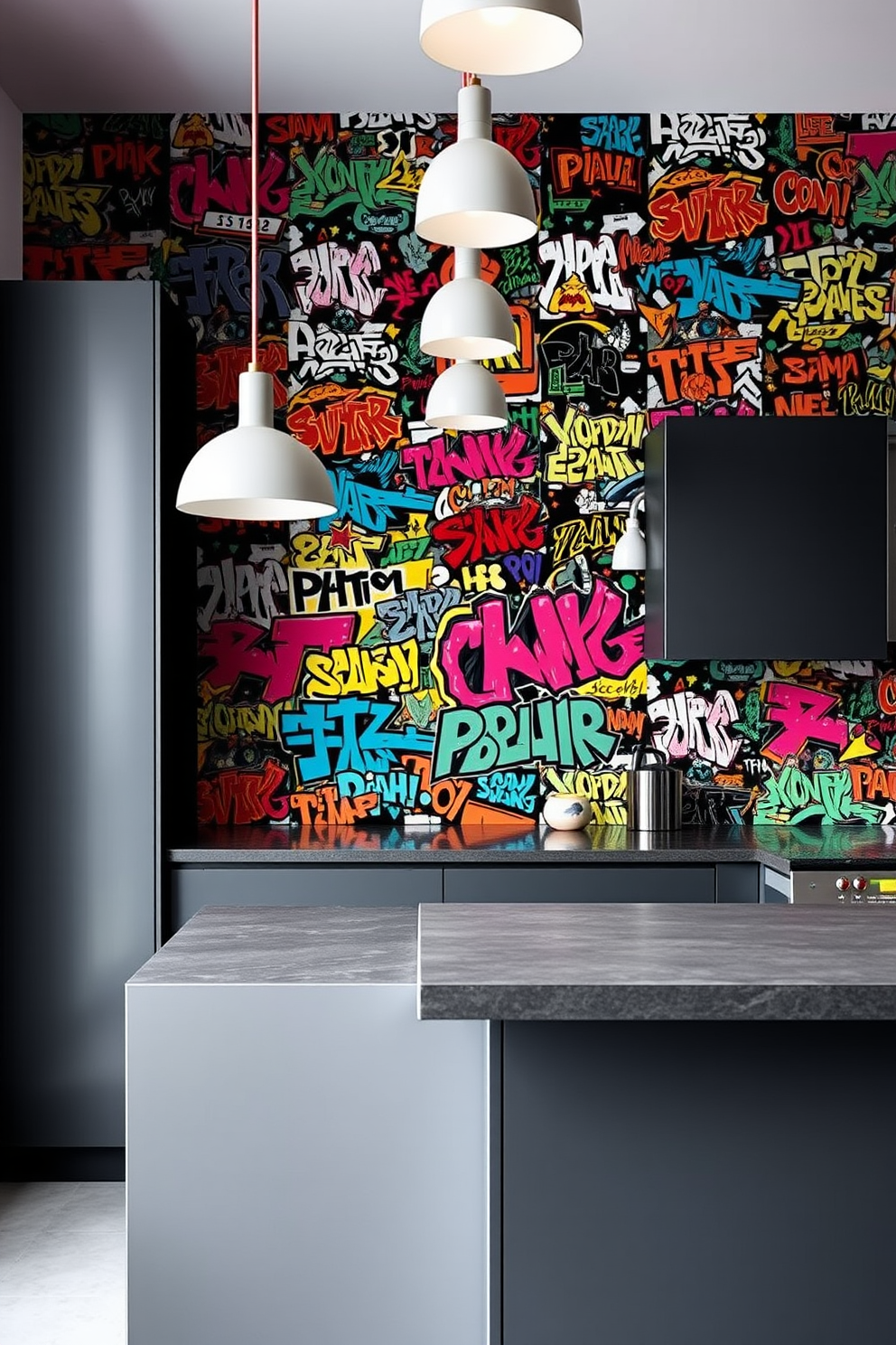 Graffiti Wallpaper Decorating Ideas 9