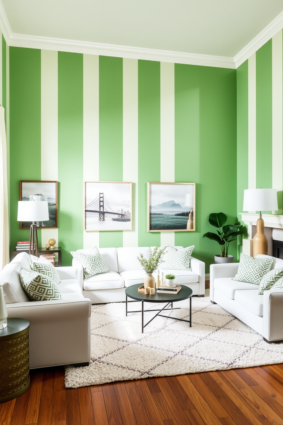 Green Wall Painting Ideas 12