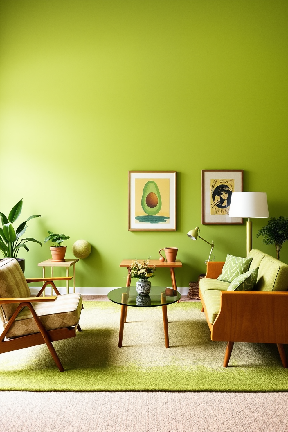 Green Wall Painting Ideas 15