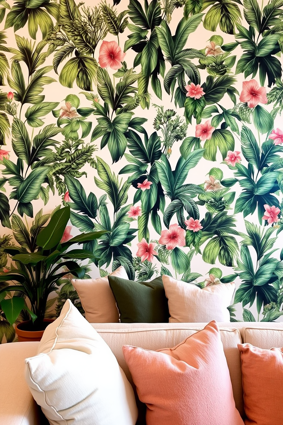 Green Wallpaper Decorating Ideas 1