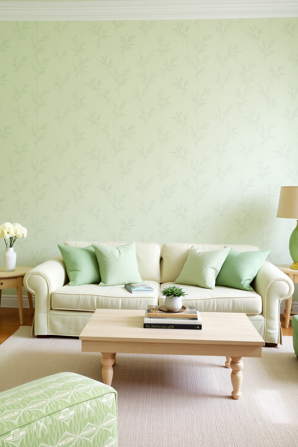 Green Wallpaper Decorating Ideas 29