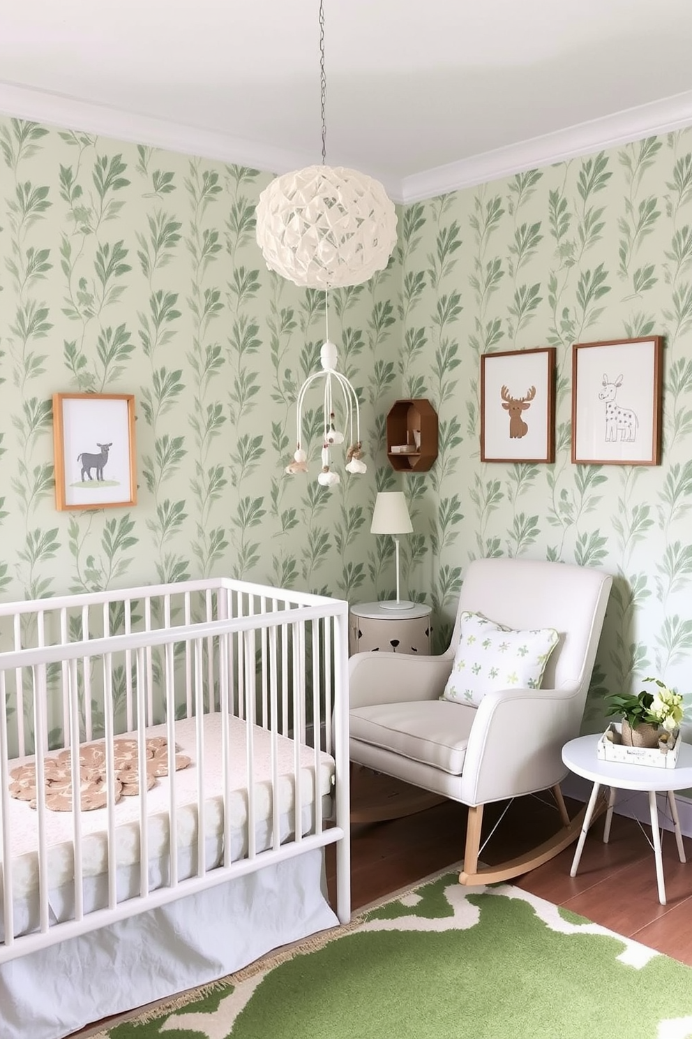 Green Wallpaper Decorating Ideas 4