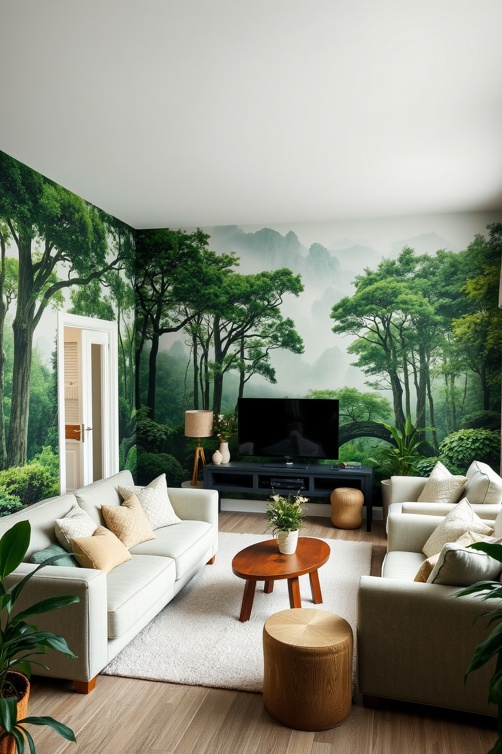 Green Wallpaper Decorating Ideas 8