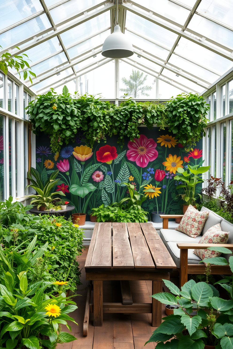 Greenhouse Wall Painting Ideas 22