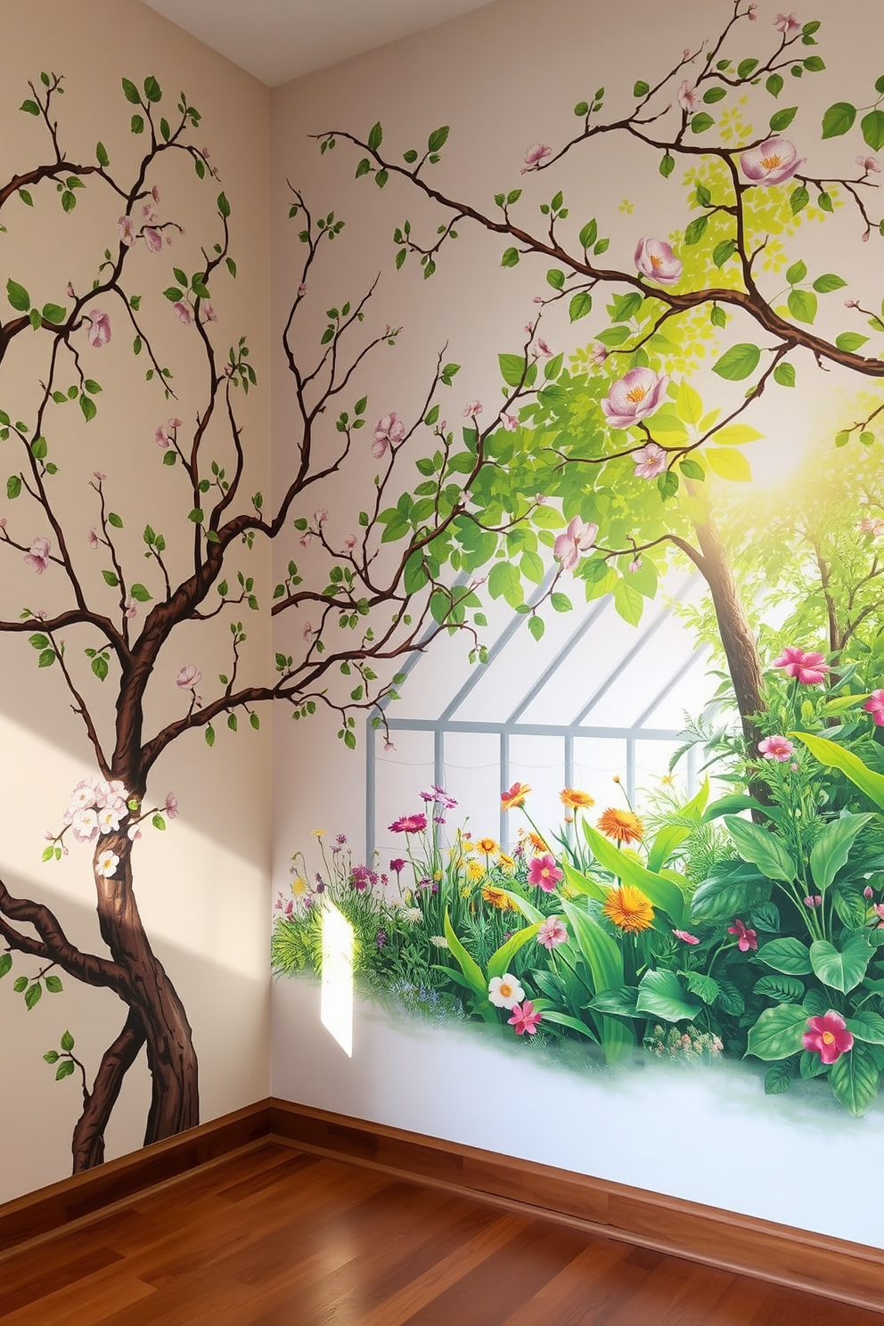 Greenhouse Wall Painting Ideas 29