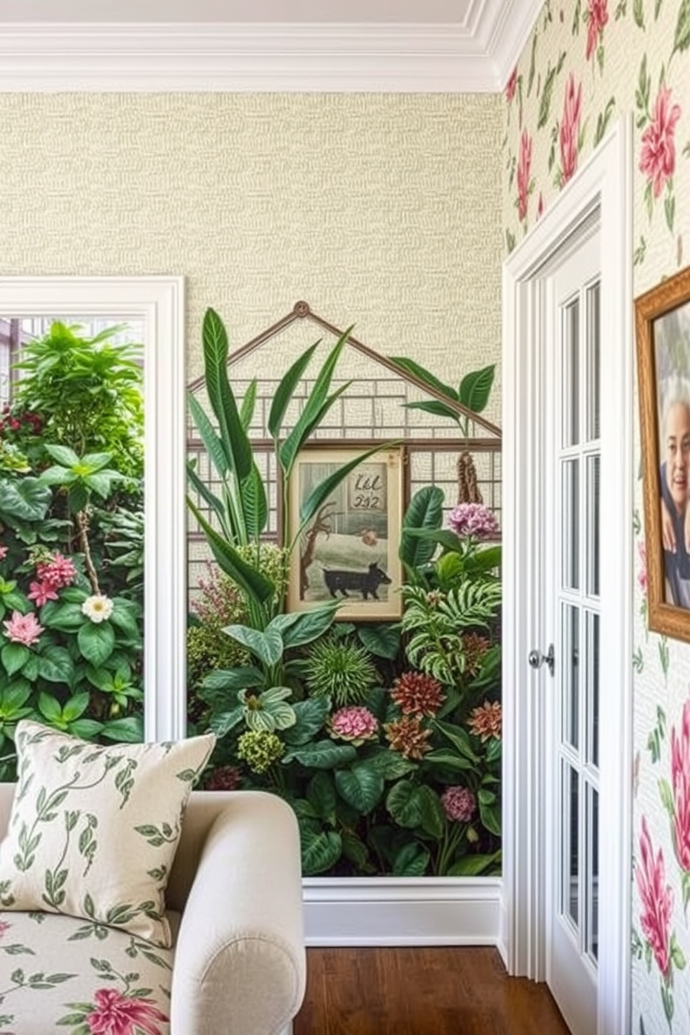 Greenhouse Wallpaper Decorating Ideas 14