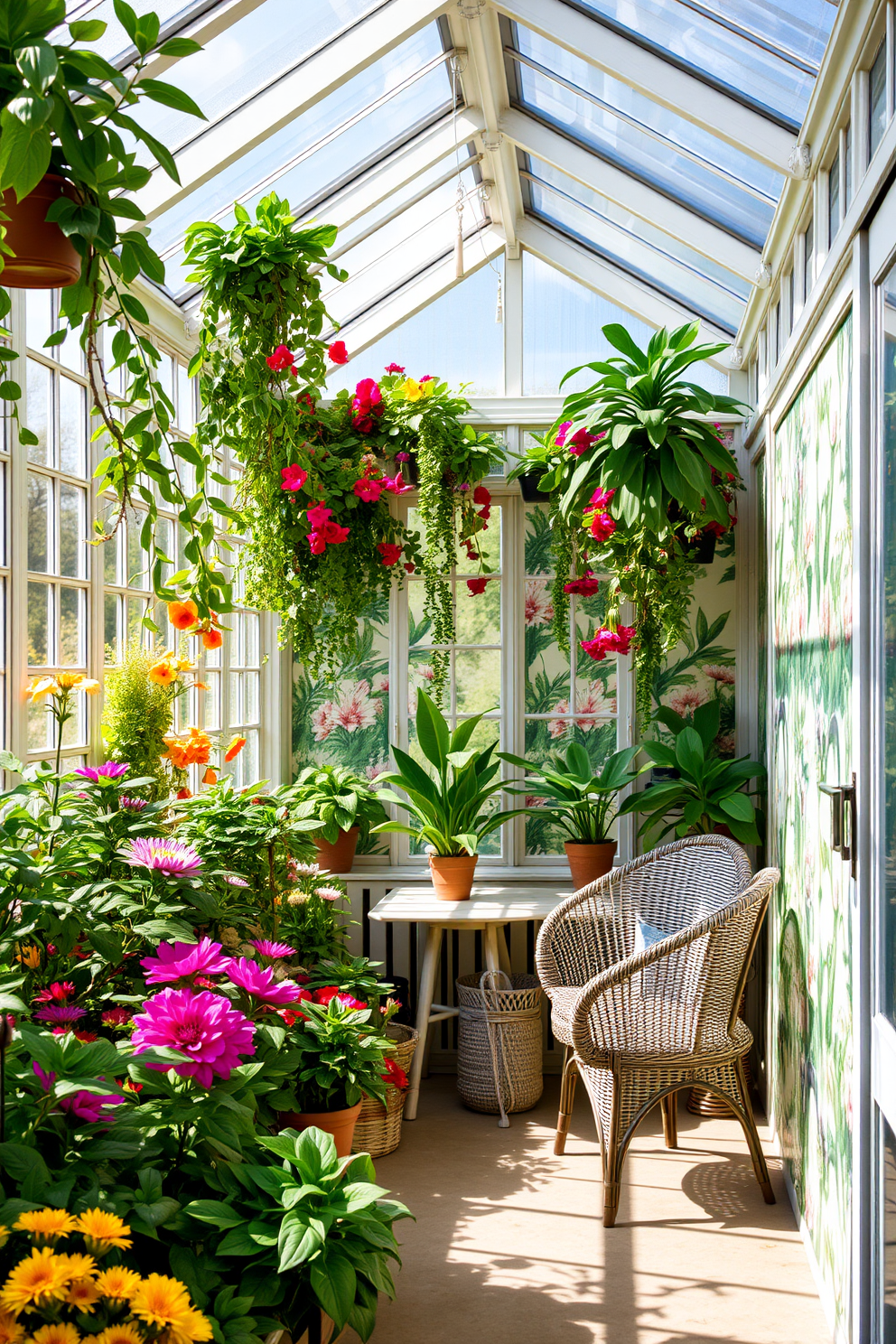 Greenhouse Wallpaper Decorating Ideas 16