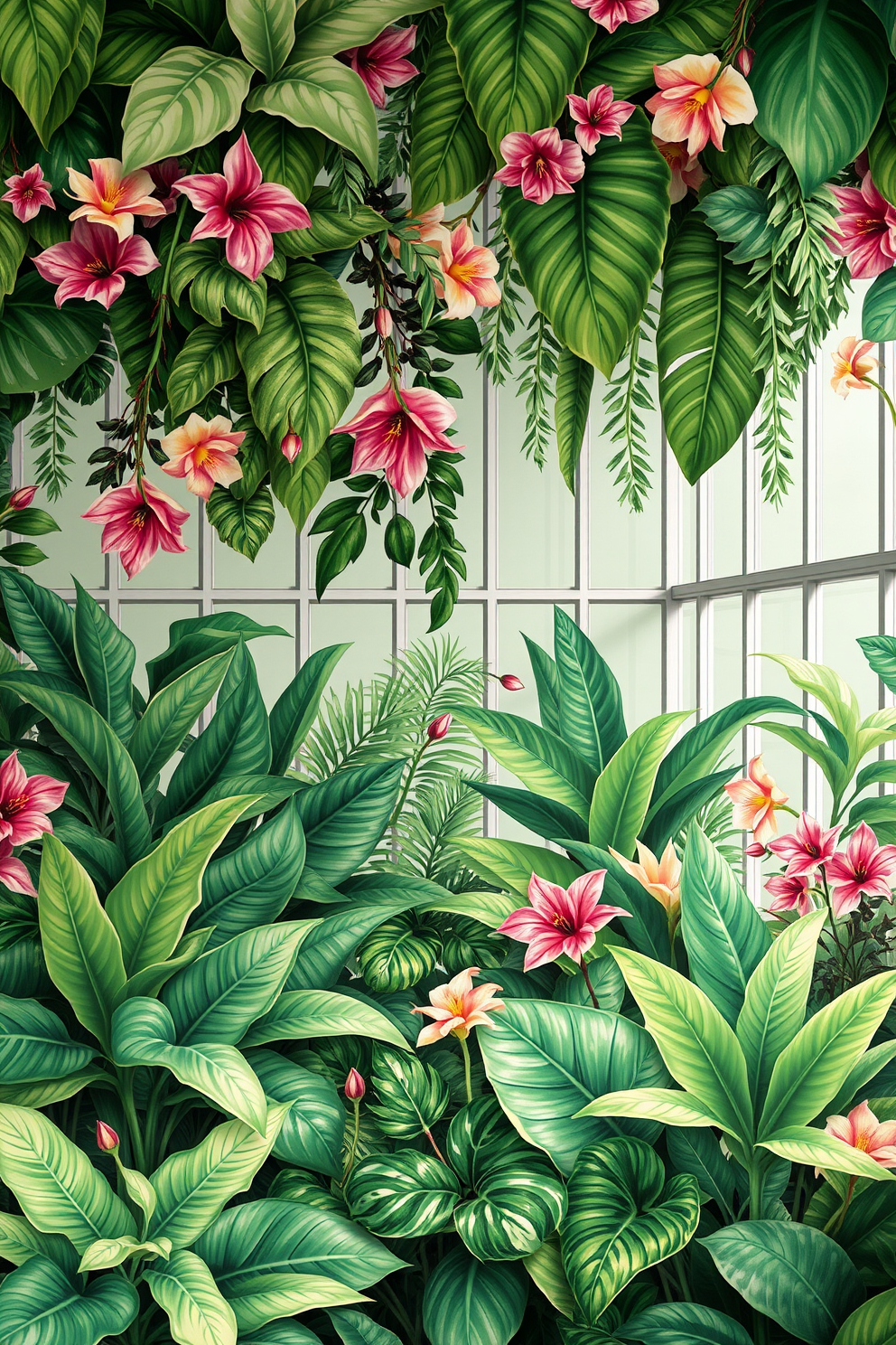 Greenhouse Wallpaper Decorating Ideas 30