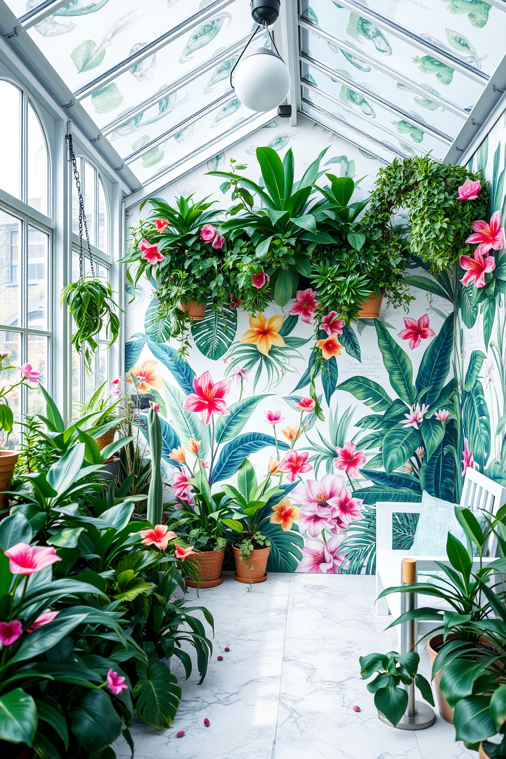 Greenhouse Wallpaper Decorating Ideas 9