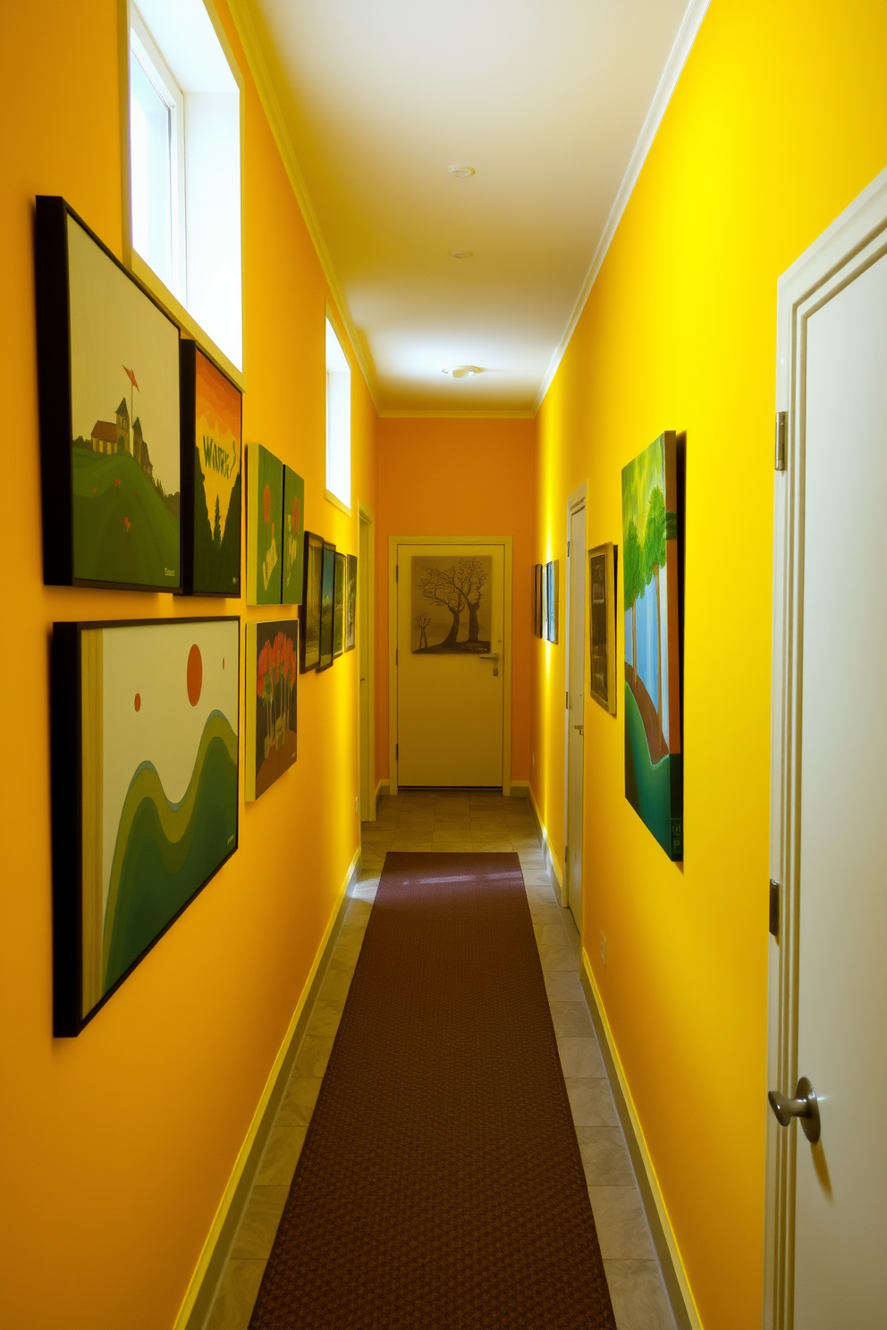 Hallway Wall Painting Ideas 16