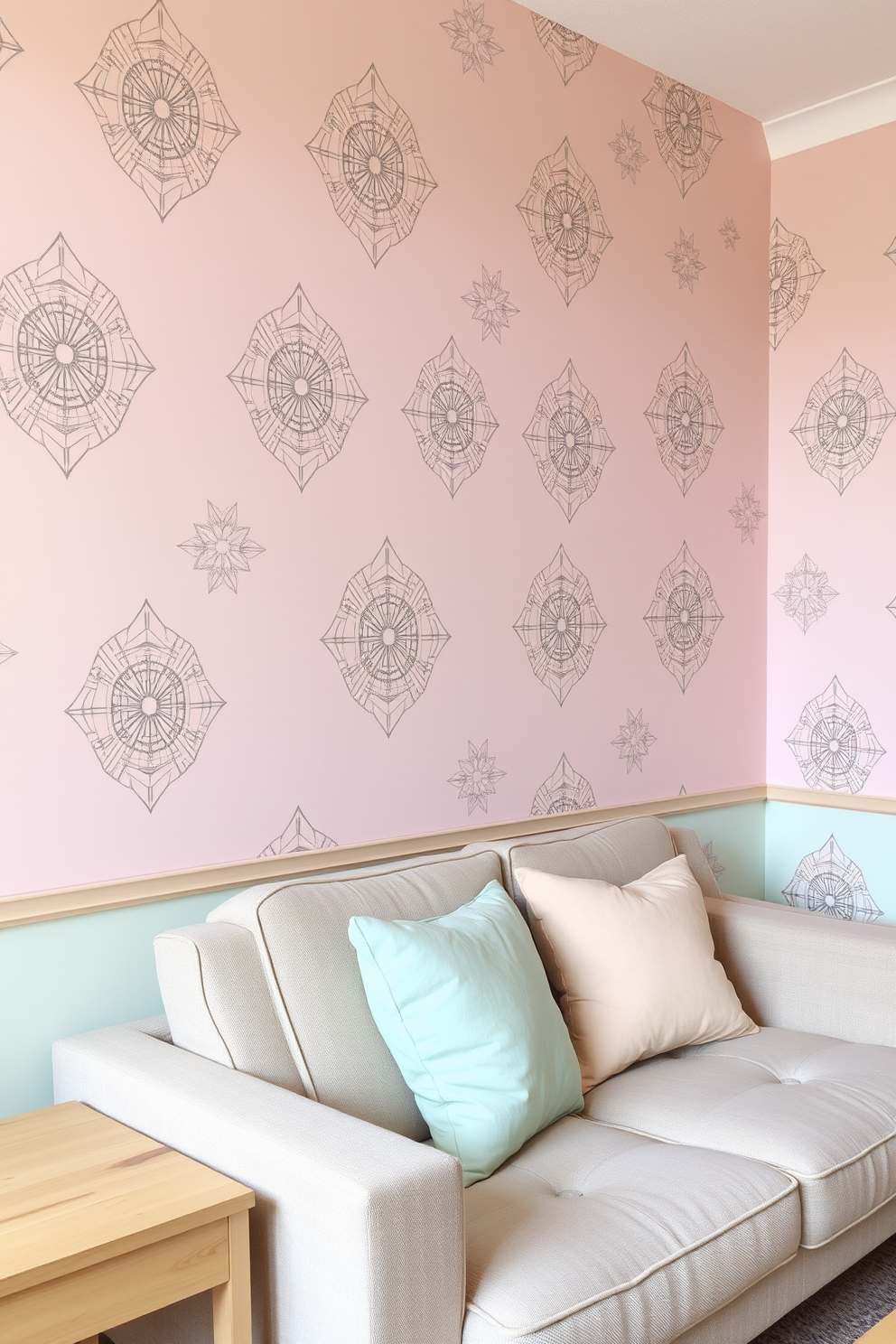 Hand Drawn Wallpaper Decorating Ideas 2