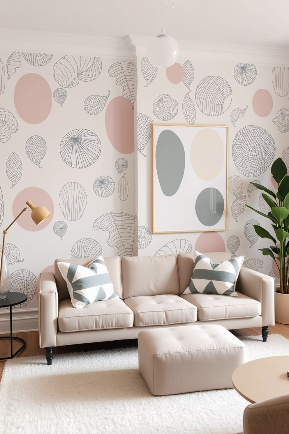 Hand Drawn Wallpaper Decorating Ideas 4