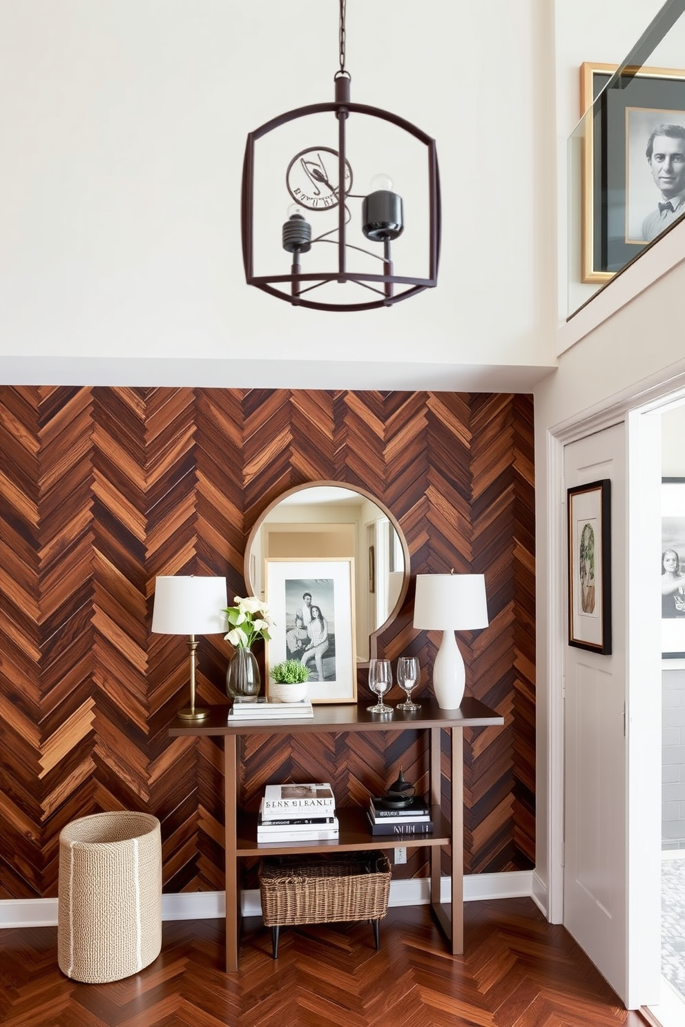 Herringbone Wall Painting Ideas 18