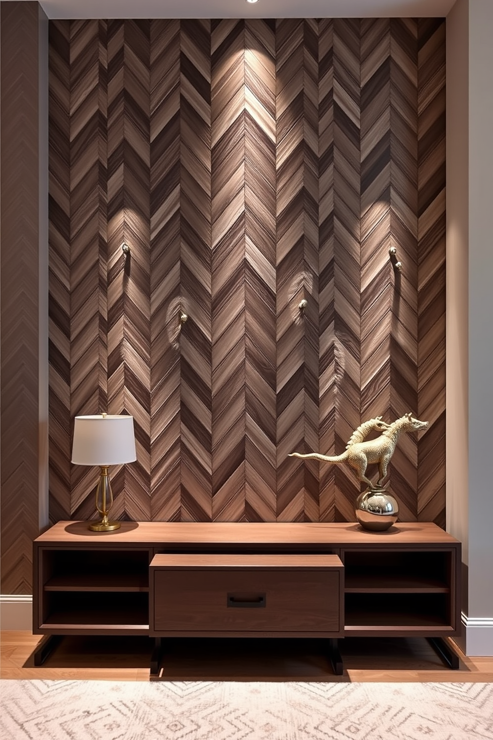 Herringbone Wall Painting Ideas 22