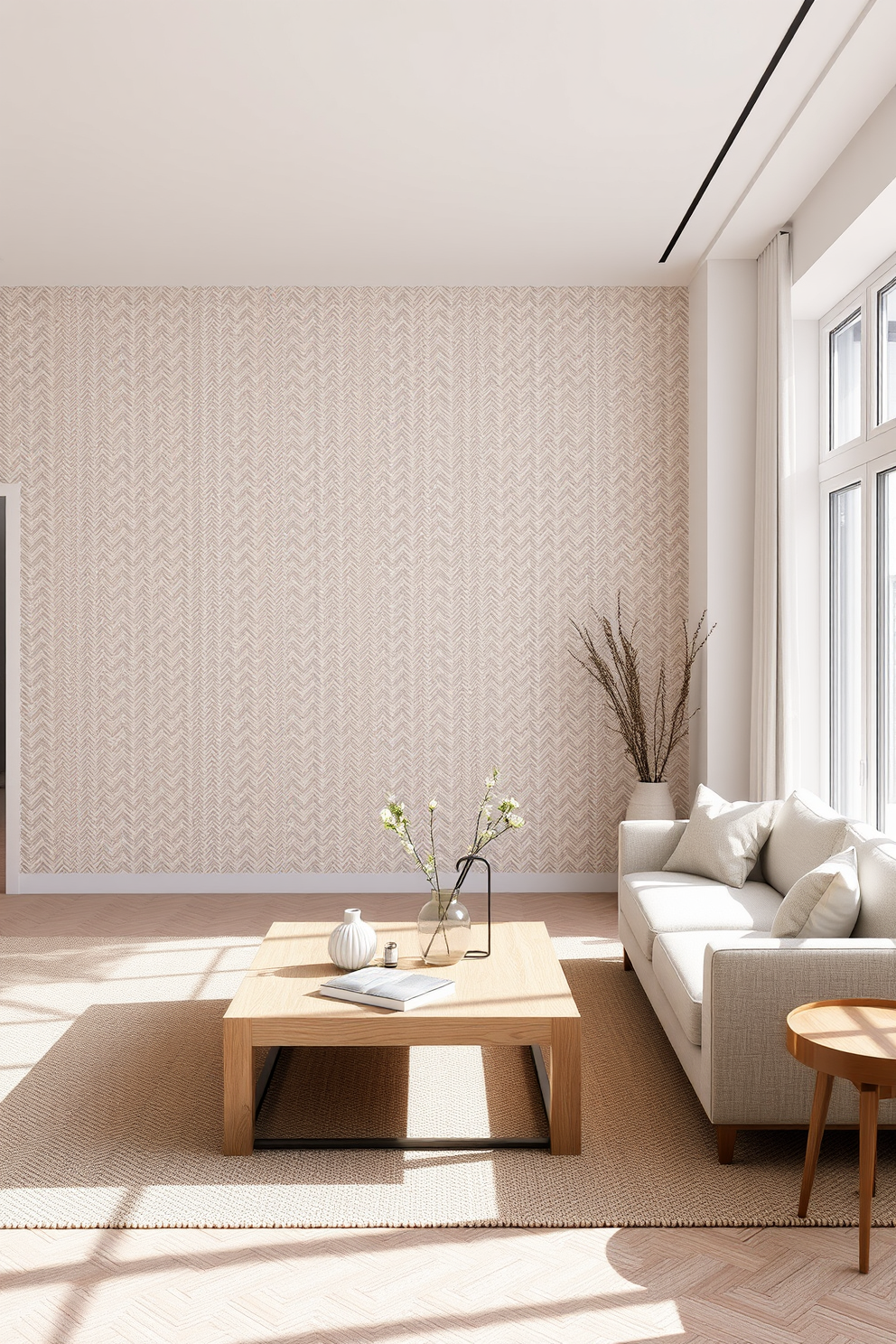 Herringbone Wallpaper Decorating Ideas 29