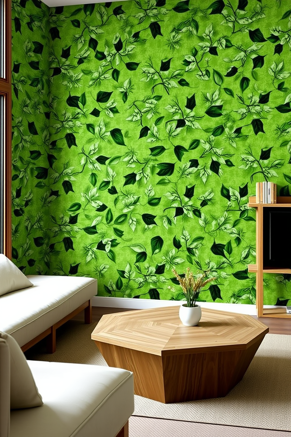 Hexagon Wallpaper Decorating Ideas 11