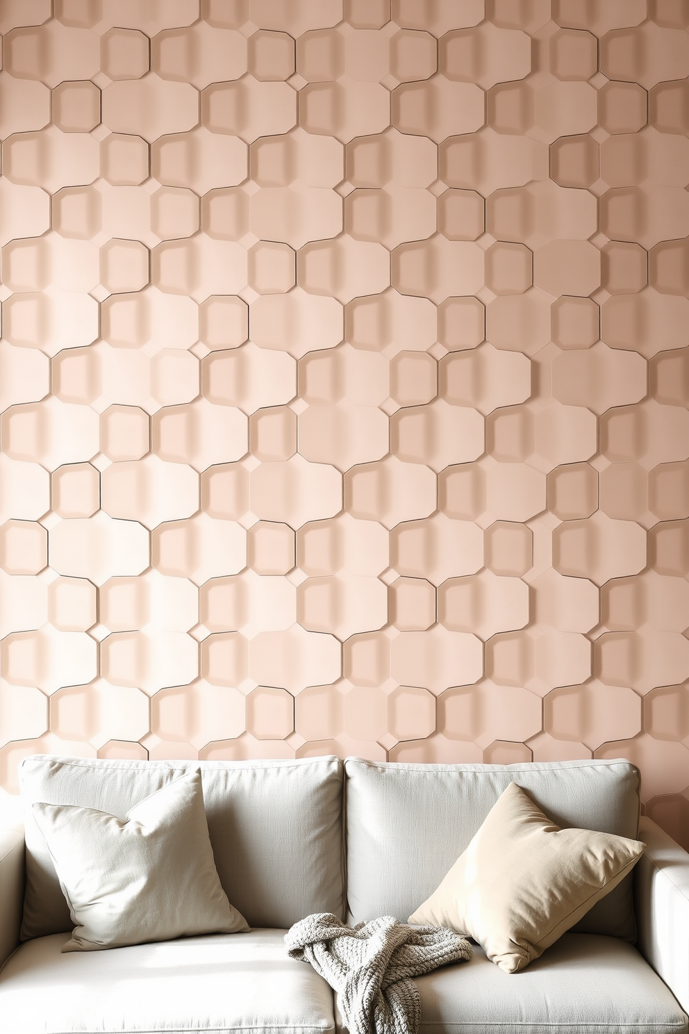 Hexagon Wallpaper Decorating Ideas 19