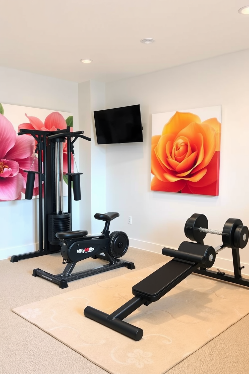 Home Gym Wall Painting Ideas 16