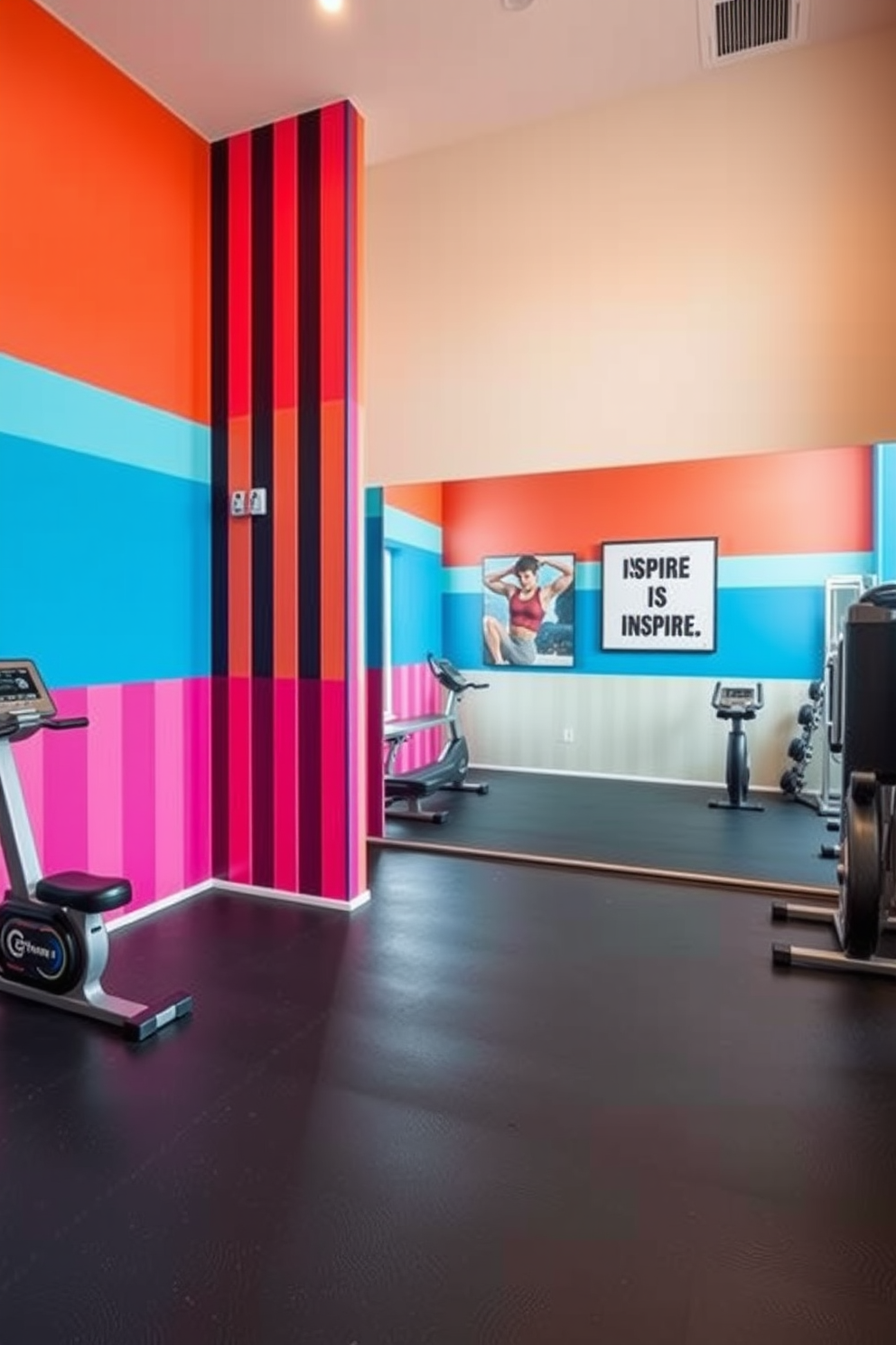 Home Gym Wall Painting Ideas 18