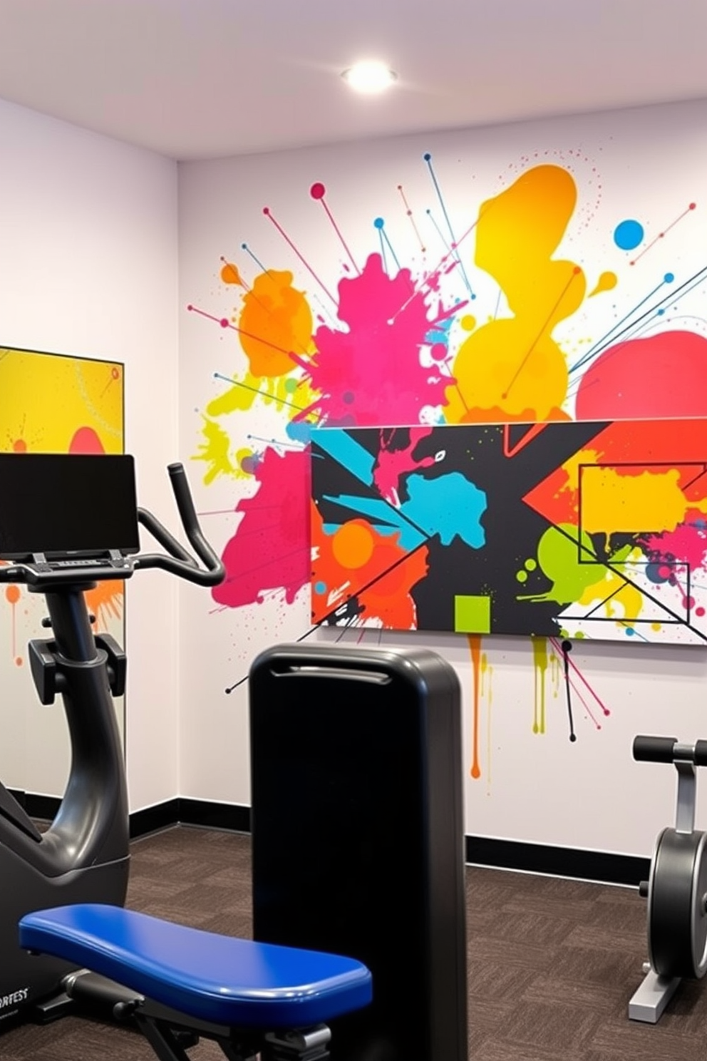 Home Gym Wall Painting Ideas 20